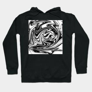 Lost in Black and White - Abstract Hoodie